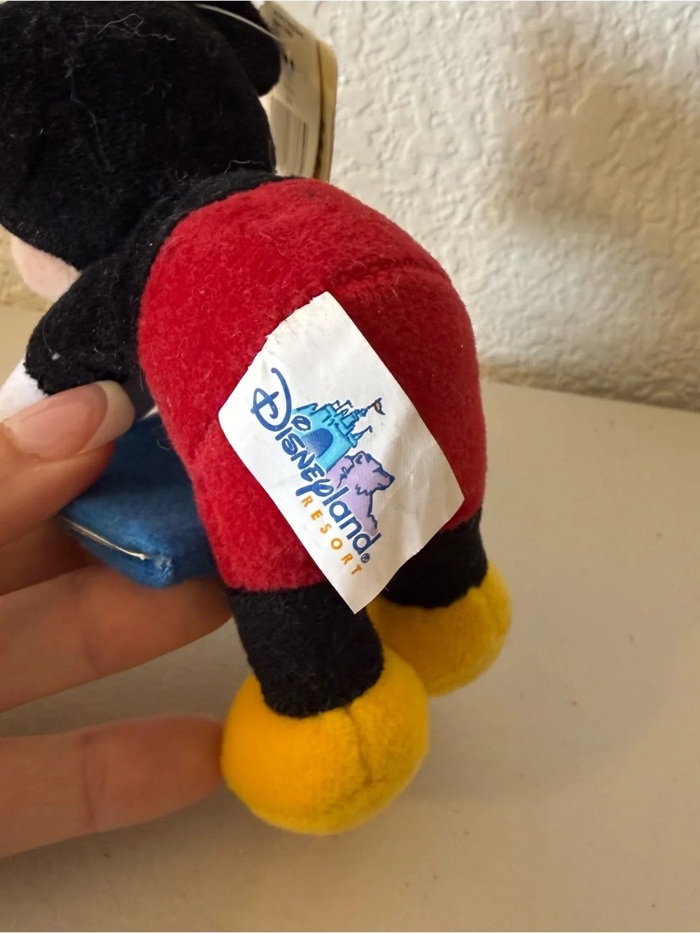 Disneyland Mickey Mouse Small Plush Pic Frame 3” X 4”
